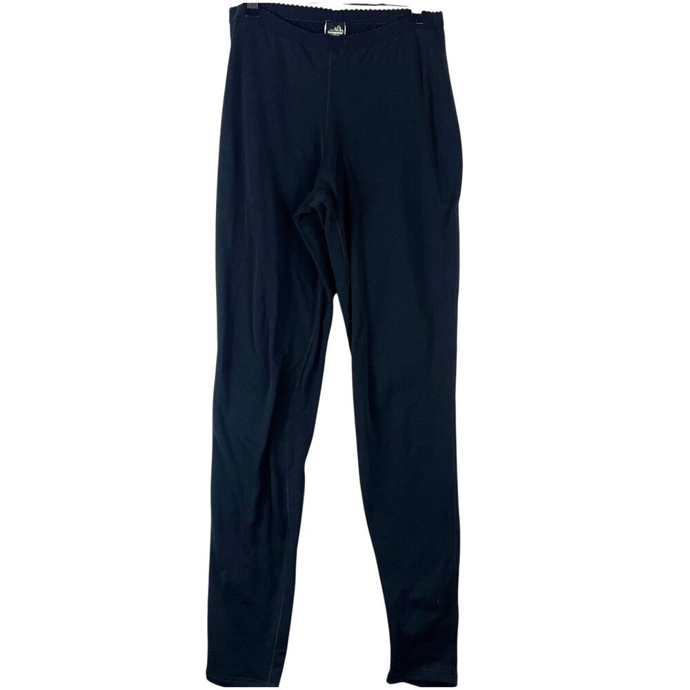 Patagonia Women's Black Leggings Capilene Base Layer Size Medium Outdoor Hiking